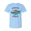 Unisex Outdoor Adventure Graphic T Shirt With Mountain Landscape And River Lake