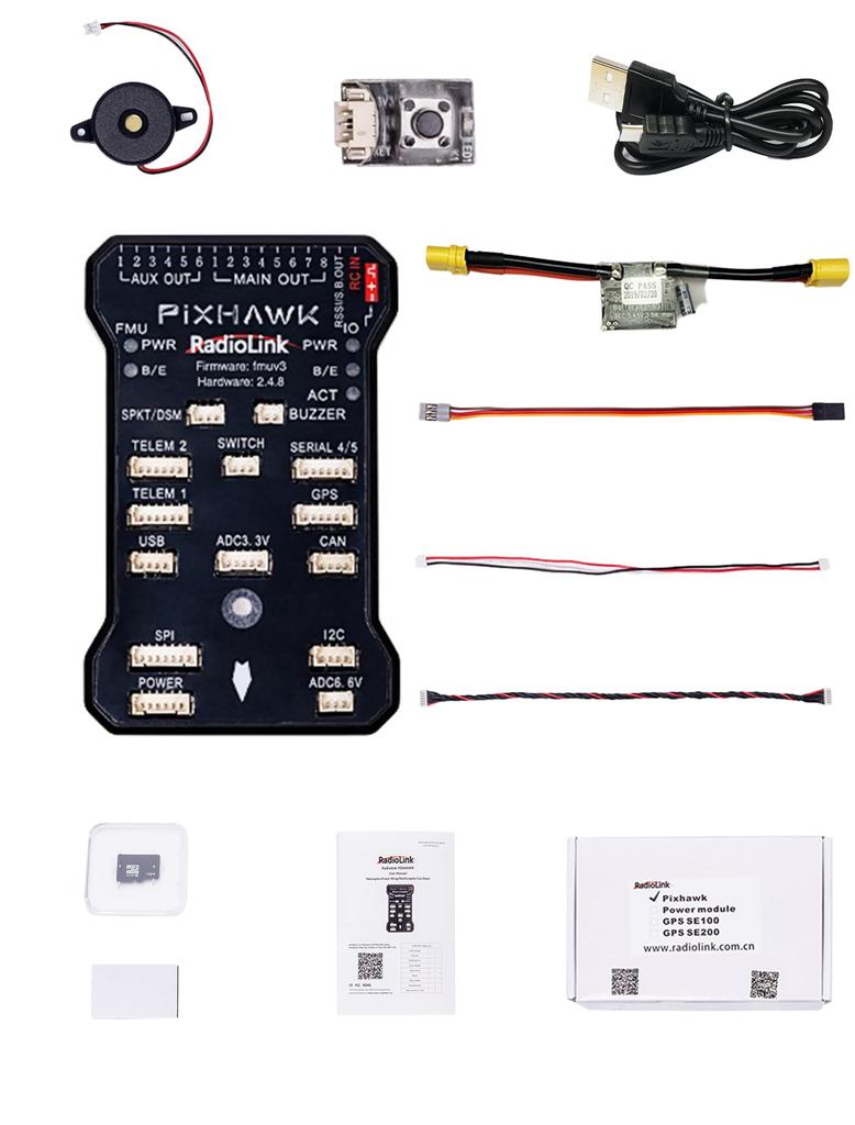 [RadioLink Direct Store] Flight Controller GPS Series: For Drones, Robots, Industrial Machinery, RC Cars, Boats, and More (PIXHAWK)