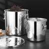 Lijia Stainless Steel Bucket with Lid and Handle