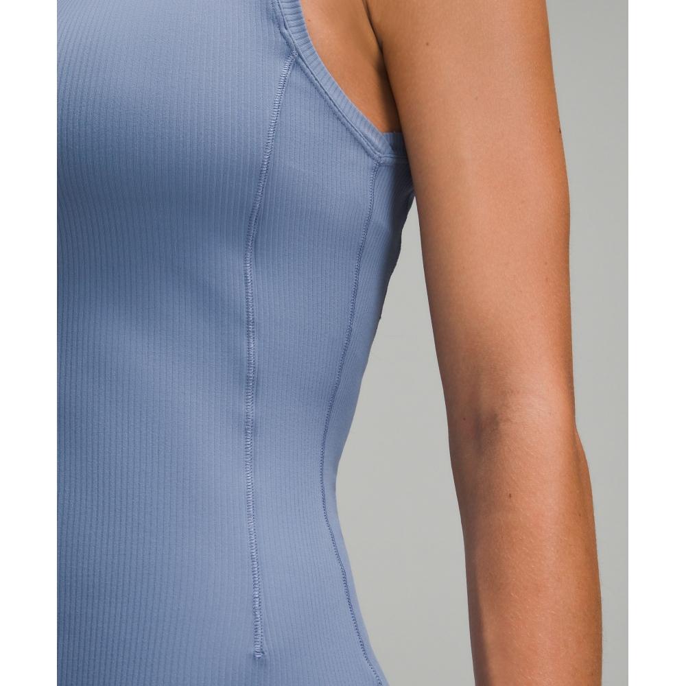 Lululemon All Aligned Ribbed Midi Dress Oasis Blue