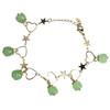 Hetian Jade Bracelet For Women Trendy Star Heart Tassel Charm Bracelet Jewelry