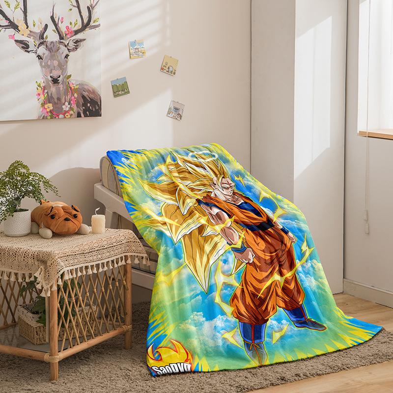 Cartoon Day Man Dragon Ball Series Double Sided Flannel 3D Digital Printing Blanket Blanket