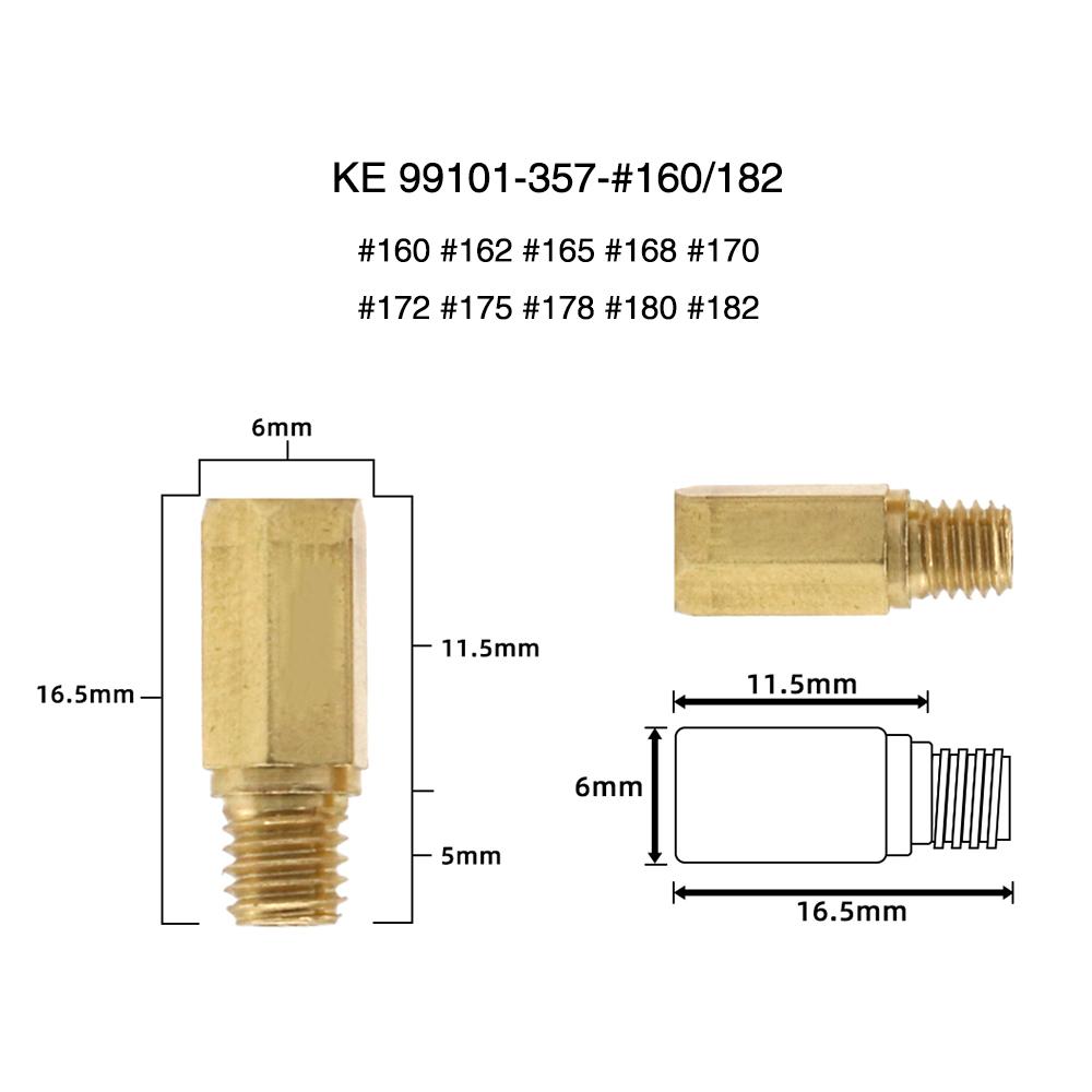 

ZSDTRP 10pcs Carburetor Main Jet M5 Thread for BD CRS FCR FCR-MAX PD PE PJ PWK PWM Carbs Injector Nozzle Size 60-215 A-05