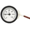 Bimetal Thermometer Gauge with Tube Small Size Accurate Round Type Portable Temperature Gauge