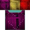 Exquisite 128 Led Heart-shape Fairy String Curtain Light For Party And Garden