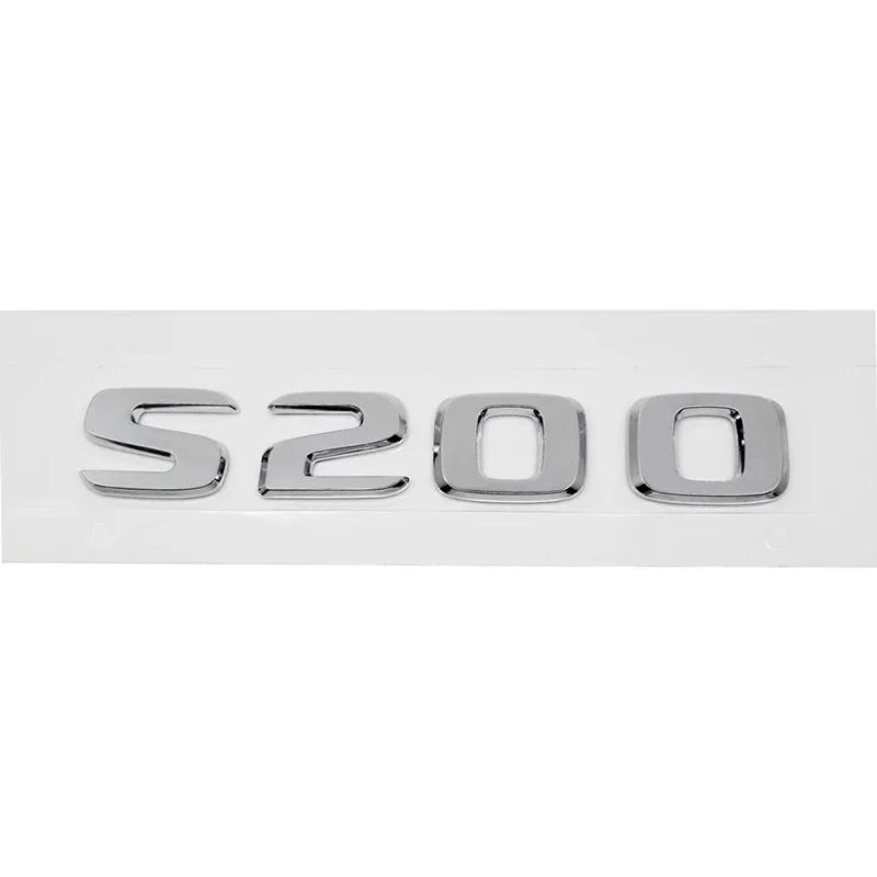 ABS Car Stickers Tail Box Letters Emblem for Mercedes Benz S55 S63 S200 S220 S250 S260 S300 S320 S350 Rear Trunk Badge Decals DY6