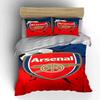 Set Biancheria da Letto Logo Arsenal Copripiumino Copripiumino Federe Decorazioni per la Casa (1 * Copripiumino 2 * Federe, senza piumino)