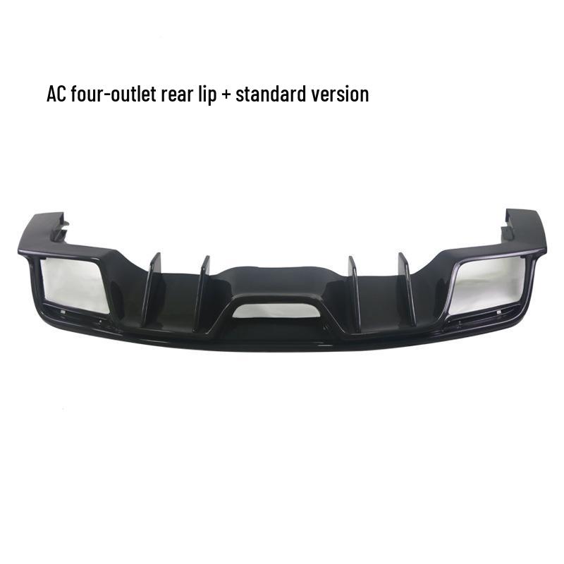 15-17 Ford Mustang Carbon Fiber Rear Lip Kit: US Version Quad Outlet Spoiler