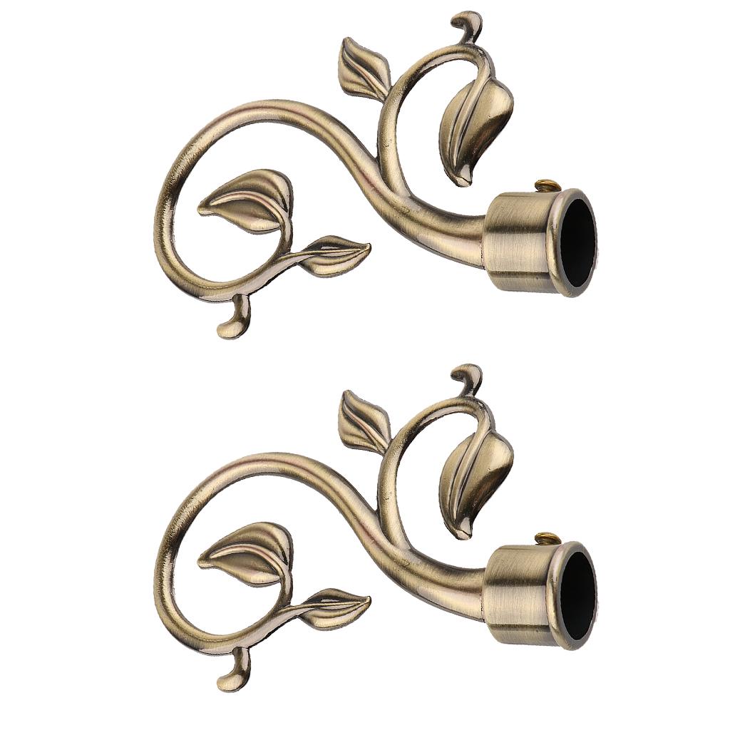1 Pair Decorative Curtain Drapery Rod/Pole Finials Ends for 22mm Curtain Poles  Fashionable Design Curtain Decorative