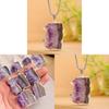 Crystal Pendant Necklace With Silver Edging For Jewelry Making And Fashion Accessory