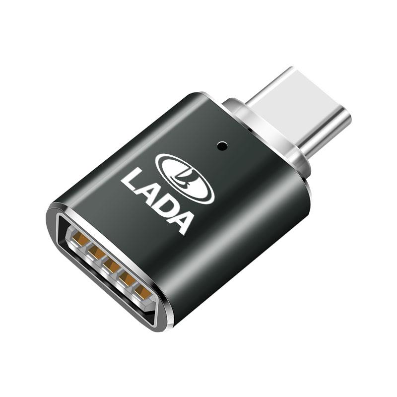Type C OTG Male To USB Female Adapter Converter Connector For Lada Niva Vesta Samara Granta Kalina Largus Priora Xray PP28