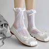 Lolitas Ruffled Ankle Socks Ballet Sweet Bowknot Crew Socks Tights Loose Socks
