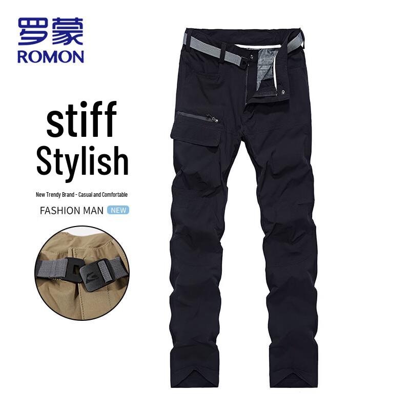 

ROMON Men s Summer Outdoor Quick-Dry Cargo Pants L