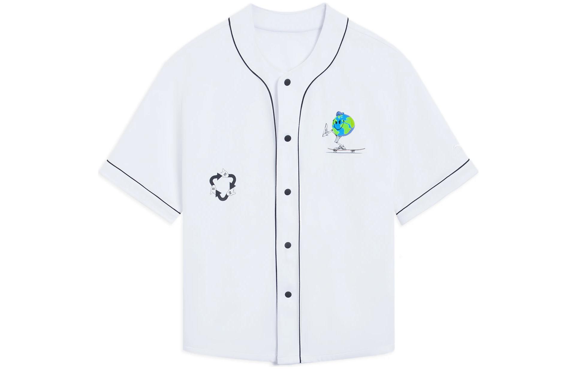 Li Ning x OG_SLICK Skateboard Baseball Jacket Men s White AFDS281-2 M