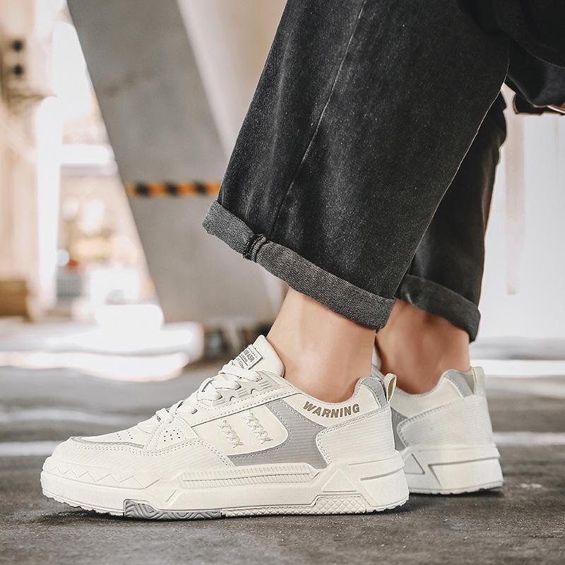 Men Vulcanized Shoes Fashion Skateboard Shoes Outdoor Lace-up Training Shoes for Sneaker  Leisure Commuting Outdoor Board Shoes