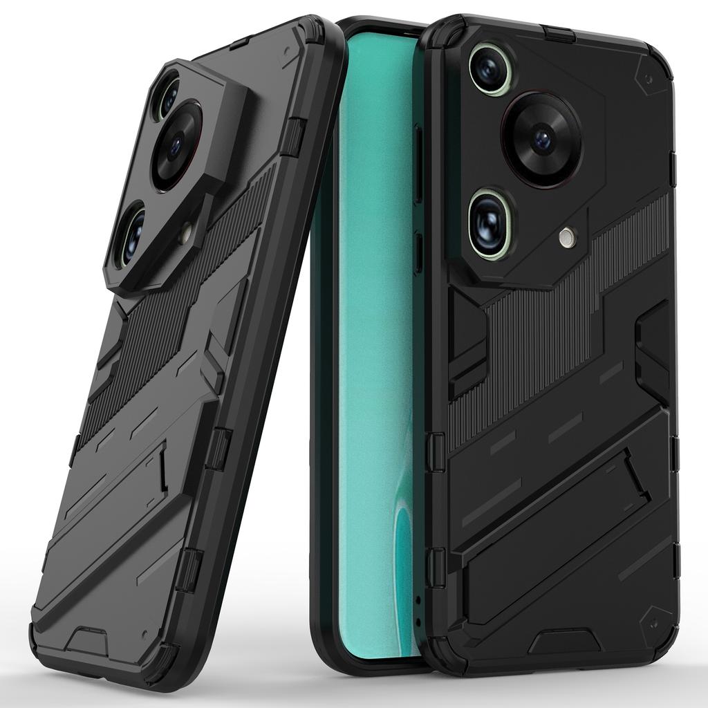 For Huawei Pura 70 Ultra Case PC+TPU Drop-proof Phone Cover with Folding Kickstand