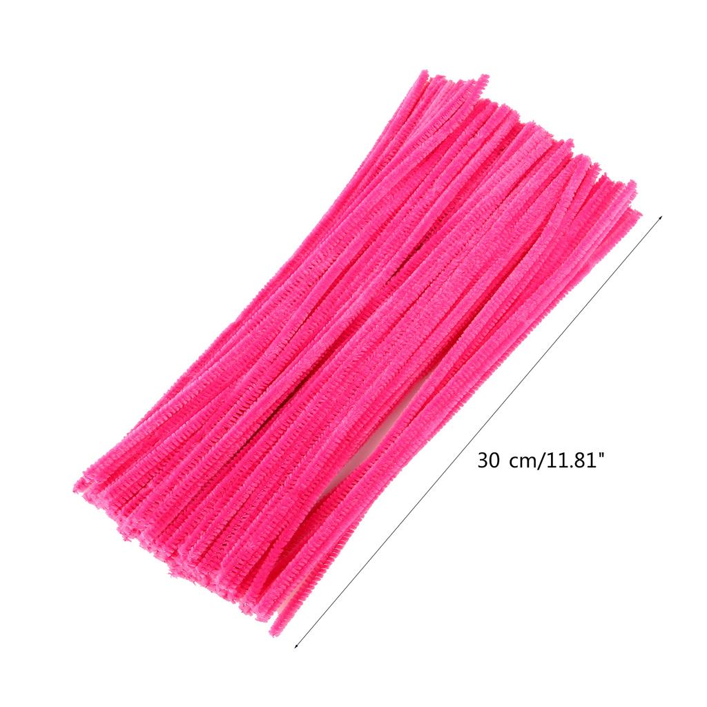 Colorful Chenille Stem Twisted Rod Wool Root Fluffy Bar Iron Wire DIY Handcraft Twisting Bar Hair Clip Decorations