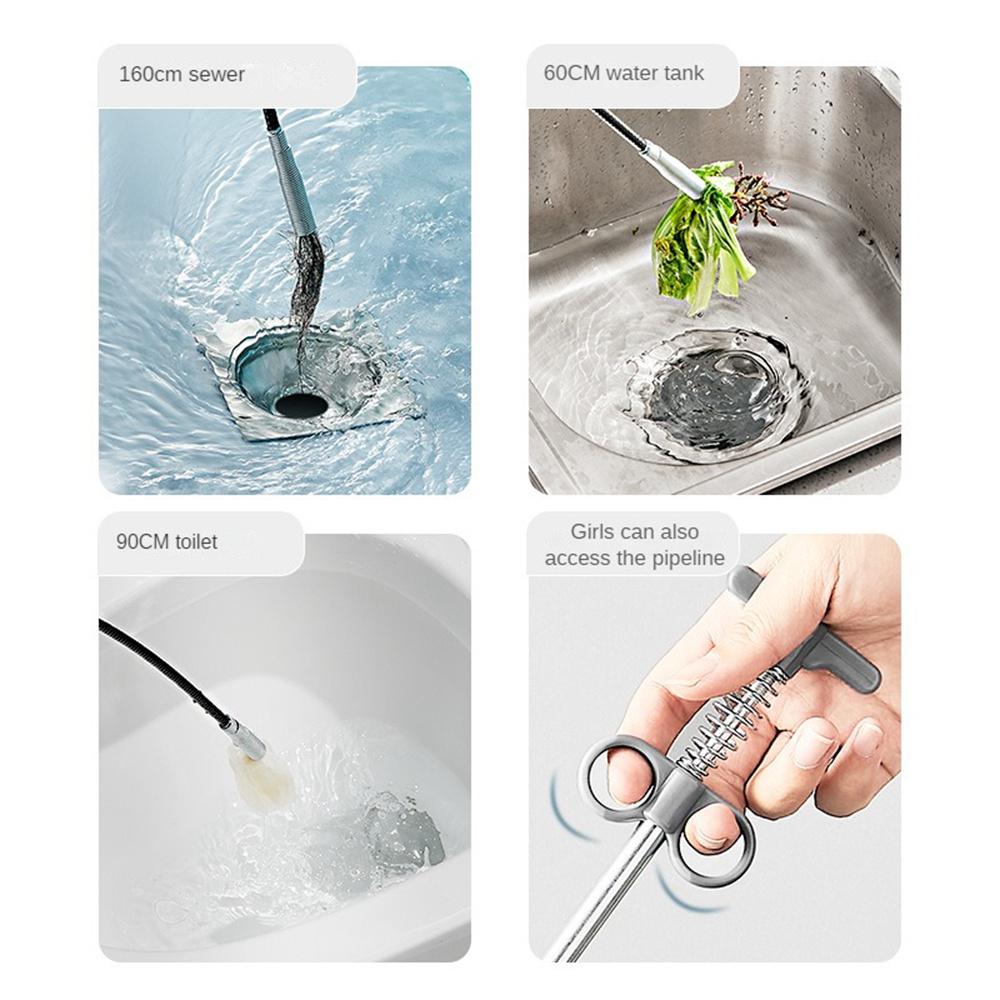 

Toilet Accessories Gripper Elastic Handle Clean Household Portable Dredge Comfortable Easy To Operate Kitchen Multi-function