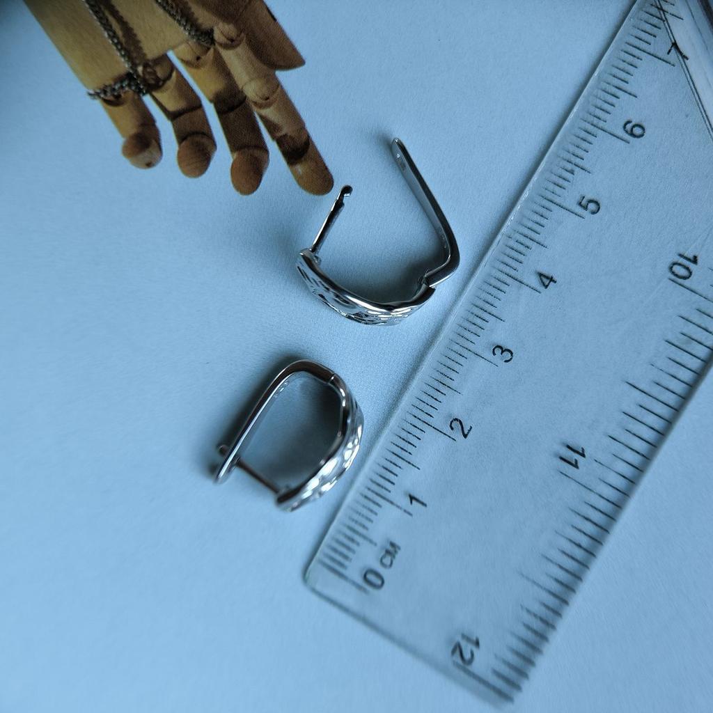 Silver Earrings Without Stones (2187530)