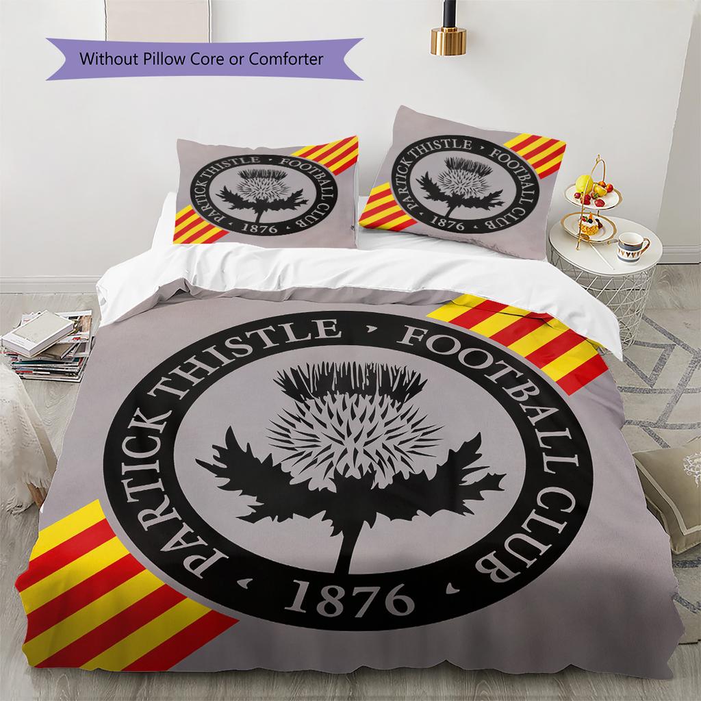 Partick Thistle F.C.  Pattern Bedding Quilt Set  Home Decoration  Gift (1 * duvet cover + 2 * pillowcase  without core)