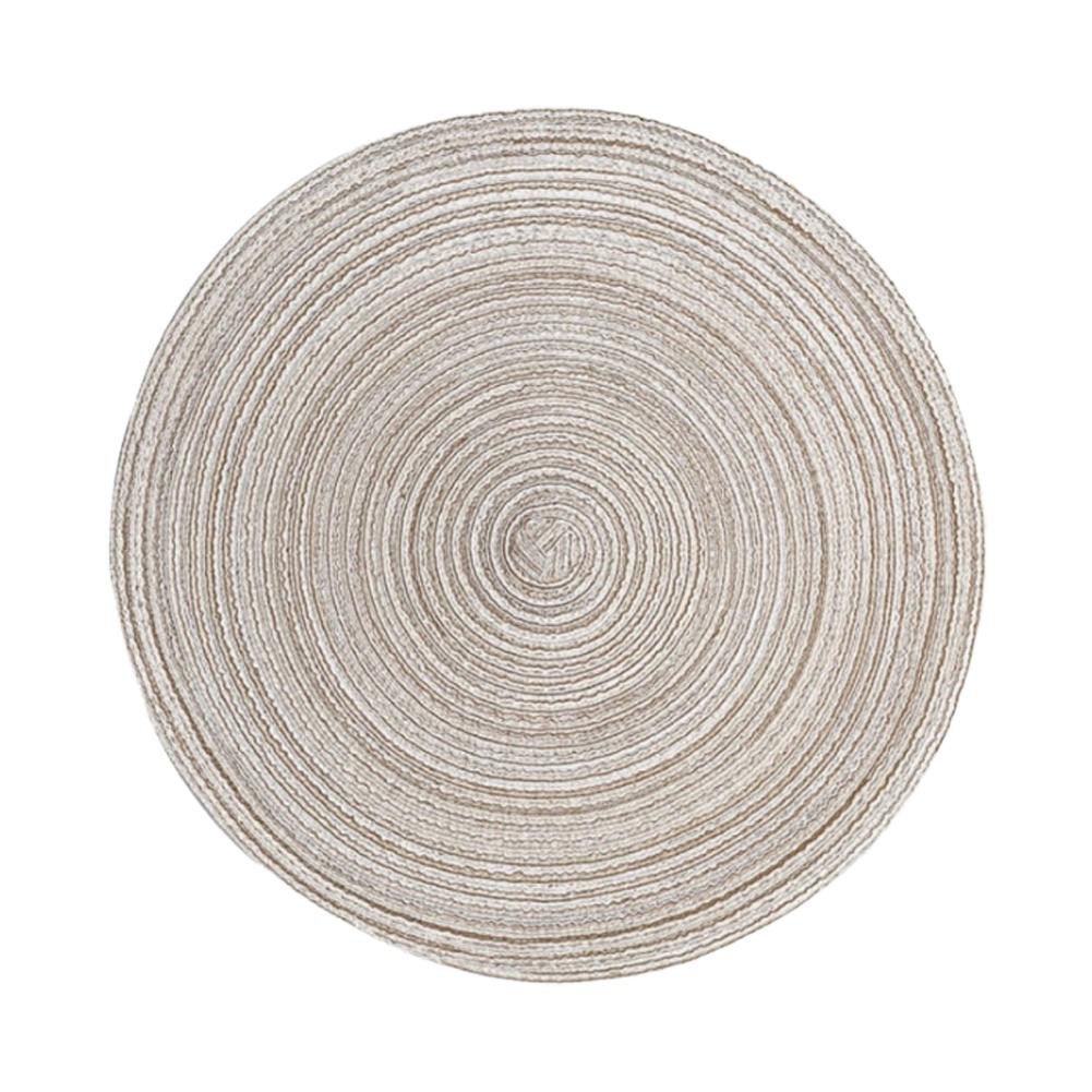 Ramie Cotton Yarn Table Mats Insulated Mats Anti-Scald Tea Coasters Round Dinner Plate Bowl Mats Home Decoration