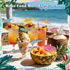 100PCS Paper Umbrella Tops Cocktail Picks Wooden Sticks Decorative Skewers  Dessert Topping