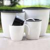 Cotton Rope Self Watering Flower Pot Plastic Double Layer Flowerpot Automatic Watering Lazy Man Hydroponics Green Plant Pot