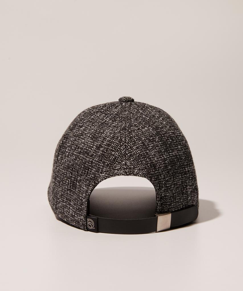 Inlichi Tweed Ball Cap - Black (Cement Black)