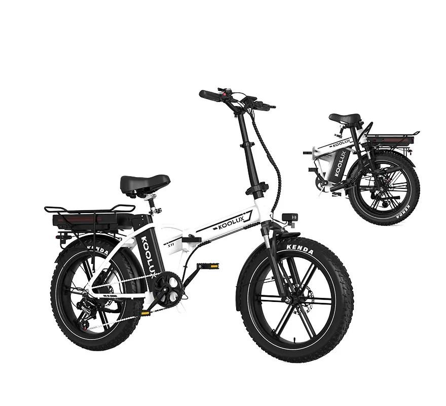 KOOLUX X11 750W Motor 48V23.4 Ah Battery Dual Battery E-bike City Foldable Electric Bicycle 20 Inch Fat Tires Electric Bike