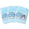 CutiePlusU Adult Diaper Set with Unisex Incontinence Maximum Nighttime Absorbency Blue Backplane Penguin Fishing (3-Pack) Labels, Pants, - (M,