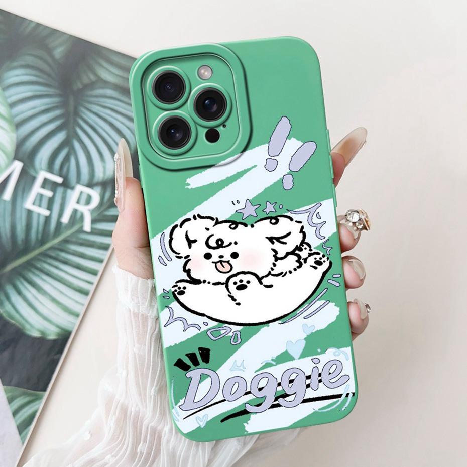 Objektiv-Schutzhülle für iPhone 15 Pro Max iPhone15 15Pro Niedlich Lustig Cartoon-Stil Gelee Silikon Weiche Handyhüllen