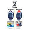 Thermos Water Bottle Vacuum Insulated 2-Way Bottle 1.0L Navy Dot FJJ-1000WF NVD