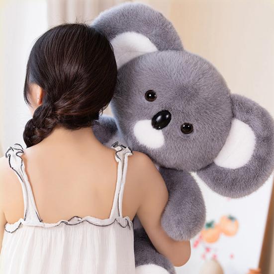 Realistic Koala Plush Doll Huggable Stuffed Animal Sleeping Pose Koala Plushie Emotional Comfort Companion for Children