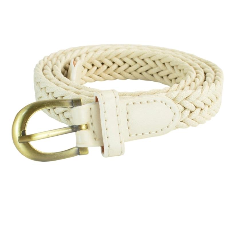 

Adjustable Braided Waistband Woven Wax Cord Belt Retro Waist Cinching Strap