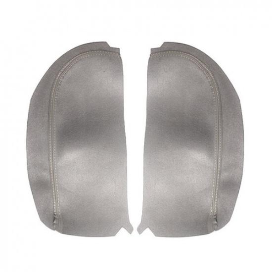 For Acura MDX 2007-2013 2pcs Center Console Lid Armrest Box Leather Cover Gray