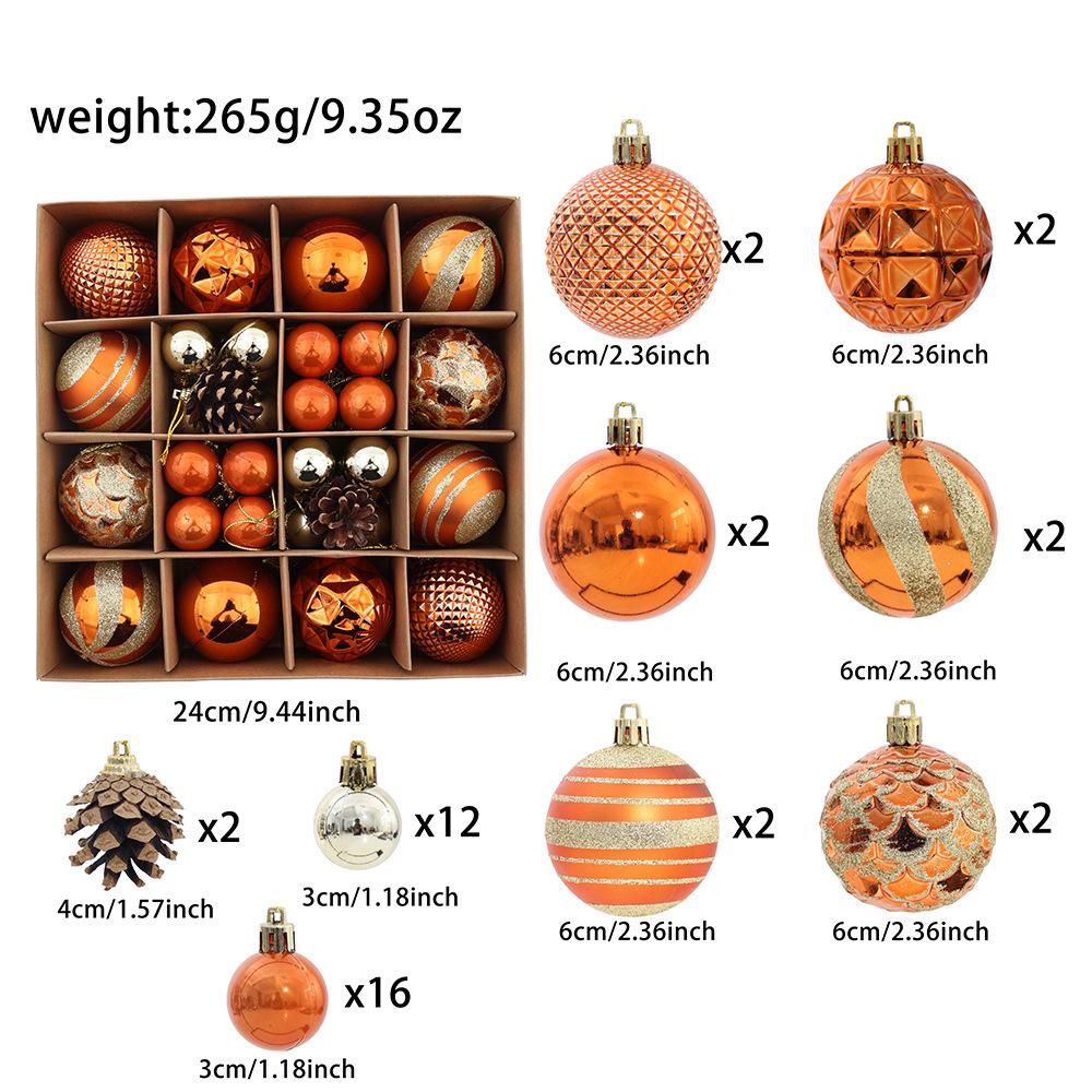 

Multi-Color Christmas Tree Ornament Ball Set – Indoor/Outdoor Holiday Decor