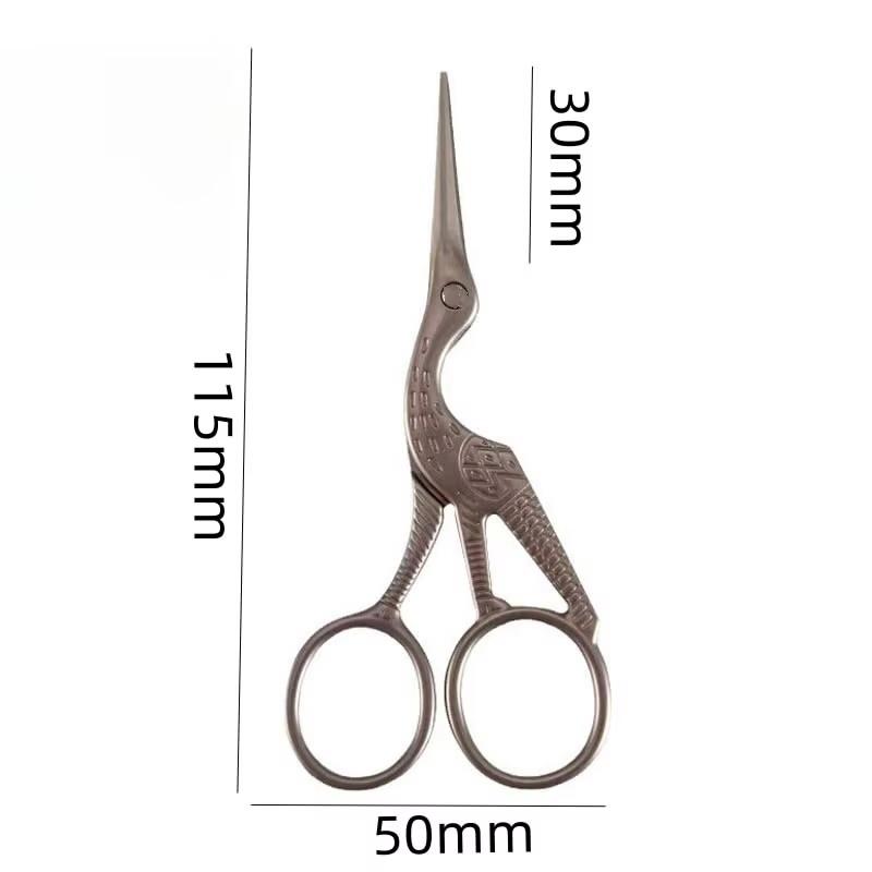 Vintage Storch Form Nähschere, Scharfe Schere aus Edelstahl für Stickerei, Handarbeit, Schneidern & Täglichen Gebrauch