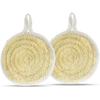 Natural Loofah Dish Sponge Pack of 2, Compostable and Cellulose Kitchen Loofah, Luffa Eco-Friendly Loofah Sponges for Cleaning Kitchen, Bathroom and