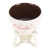 Tazza Fonduta Cioccolato Scalda Burro Ceramica Tazza Scioglimento Cioccolato con Forchetta per Cucina di Casa