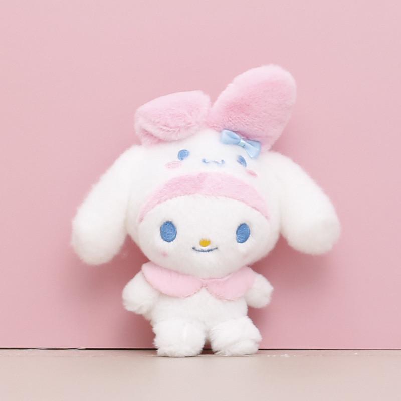Sevimli Japon Sanrio Peluş Oyuncak Sevimli Kuromi Melody Bebek Anahtarlık Yumuşak Oyuncak