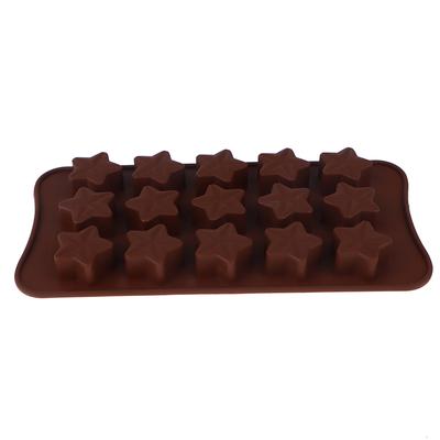 Star Shaped Chocolate Mold Wax Melt Moldes Non-Stick Candy Chocolate Mold Three-Dimensional Fondant Baking Shape