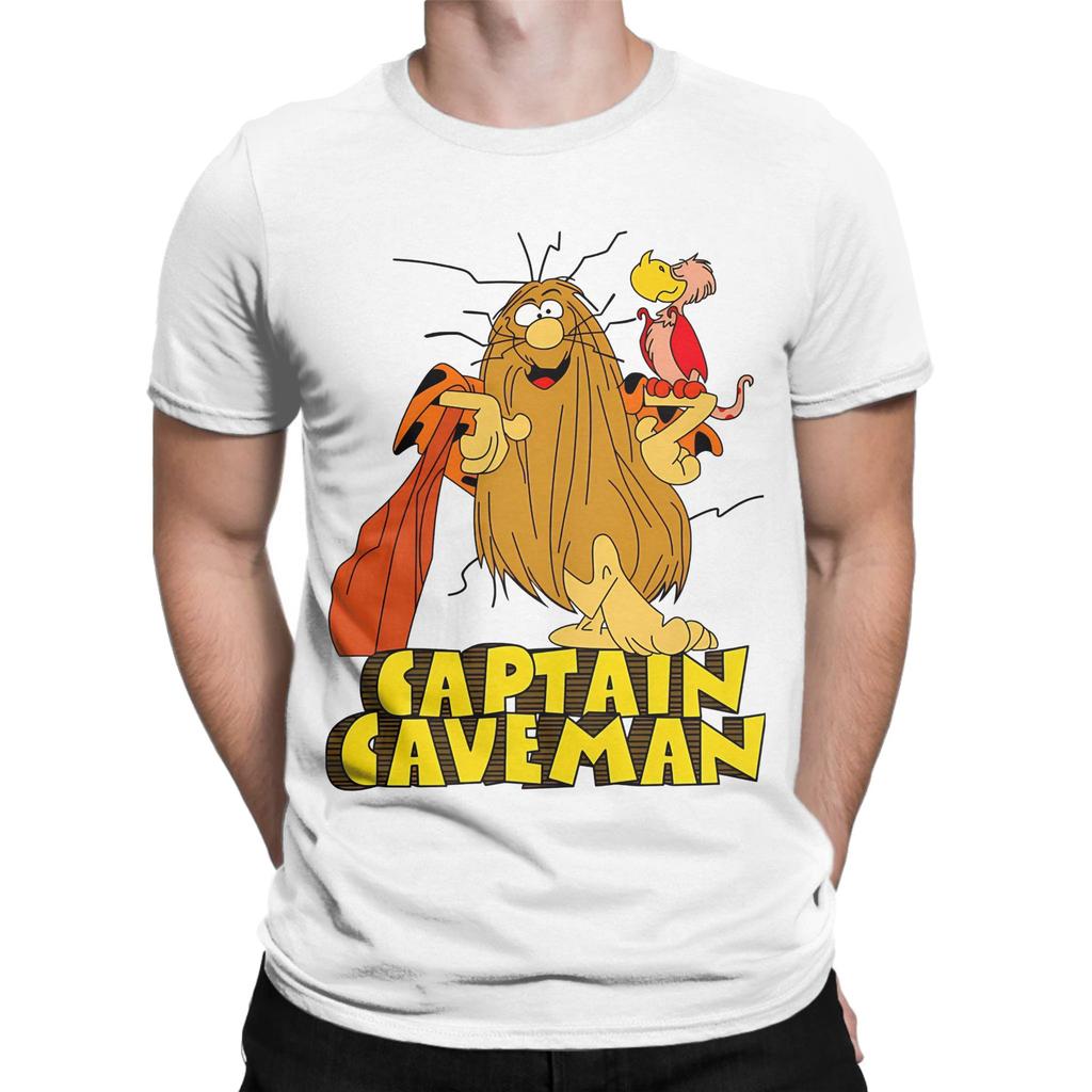 Classic Pose Novelty 100 Cotton Tshirt Captain Caveunisex Tees Tops For Unisex