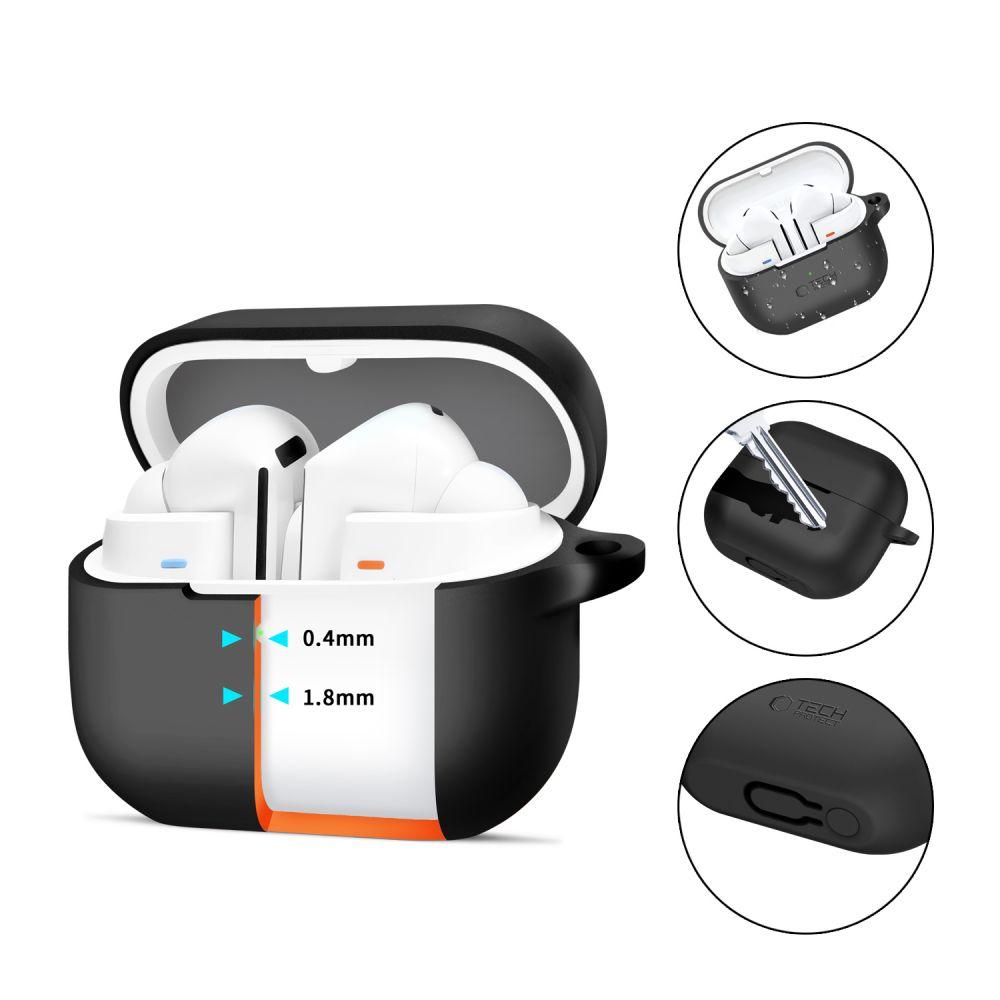 Tech-Protect Silicone Hook Samsung Galaxy Buds 3 / 3 Pro Black