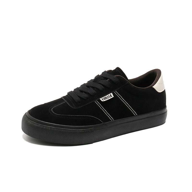 Новые бордовые кеды мужские осенние американские ретро немецкие тренировочные белые туфли универсальные повседневные 39 чёрный