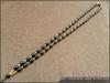 Black Obsidian Cylinder Bead Necklace Cord