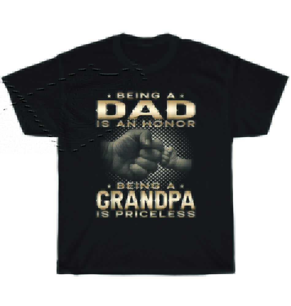 Быть ПАПОЙ - это ЧЕСТЬ Быть ДЕДУШКОЙ - бесценно Футболка Подарок на День отца XL