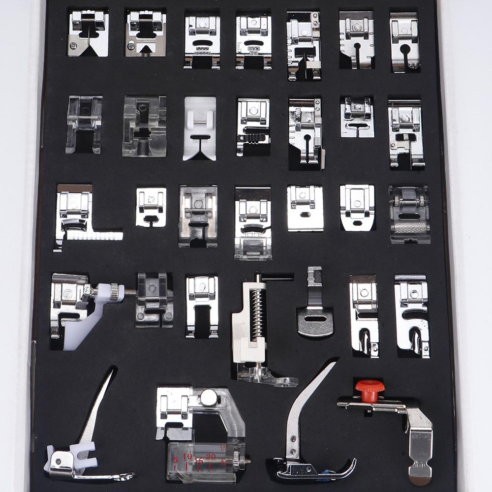 Nähmaschinen-Nähfuß-Set, Kompatibles Ersatz-Stich-Quilting-Nähfuß-Set, Haushalts-Nähmaschinen-Zubehör