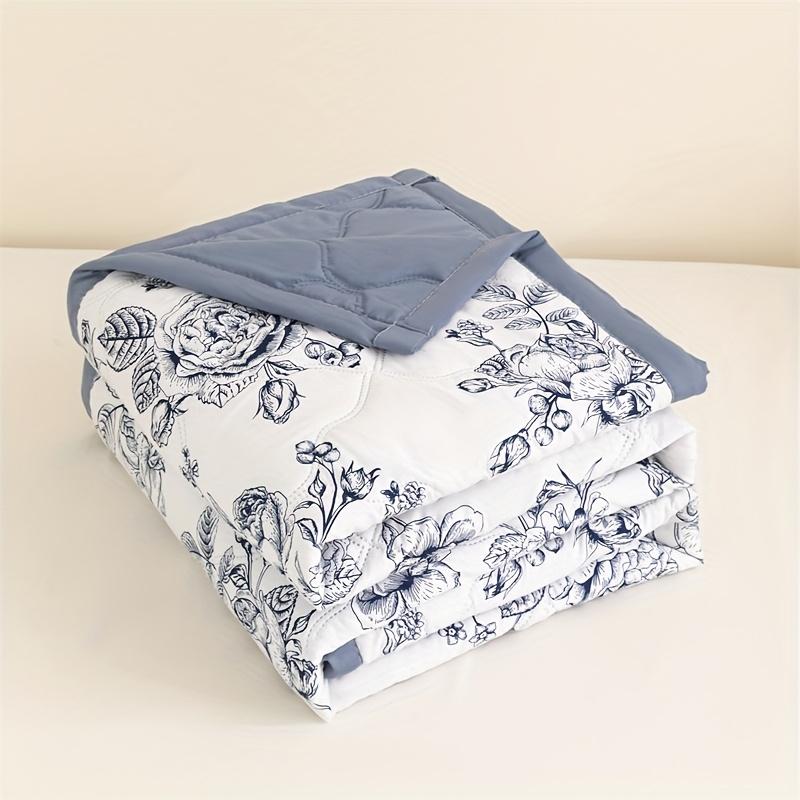 1pc Ultra-Soft Summer Cooling Blanket Cooling Blankets for Hot Sleepers,Modern Floral Pattern,Texture,Perfect for Bedroom, Guest Room, Sofa, or Travel