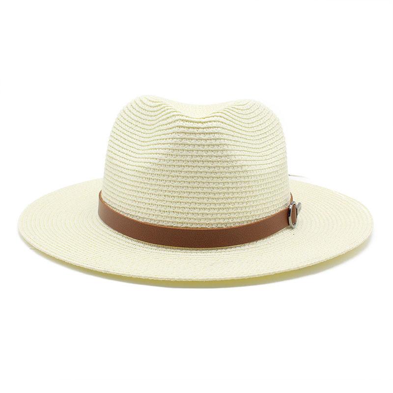 Panama straw hat panama European and American sun hat summer sun protection travel vacation beach woven cowboy hat