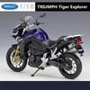 Welly 1/18 TRIUMPH TIGER Explorer Alloy Sports Motorcycle Model Simulation Diecast Metal Street Racing Motorcycle Model Kid Gift